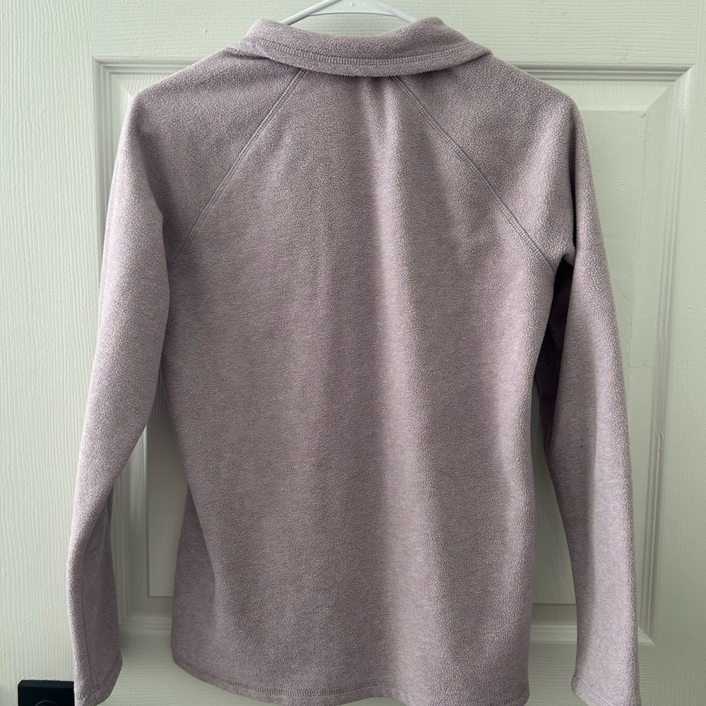 Eddie Bauer Women's Lavender Quarter-Zip Pullover - Picture 3 of 3